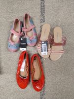 3 X Bnwt Girls Shoes Bundle Mixed Sizes And Styles