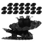 Metal Candle Holder Clip Vintage Pillar Candle Stand for Weddings Black