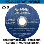 115mm 4.5" THIN METAL CUTTING DISC BLADE FOR STEEL & STAINLESS / ANGLE GRINDER