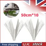 5/10METRE PROFESSIONAL DETERRENT PIGEON/SEAGULL ANTI BIRD SPIKES FOR WIDE LEDGES