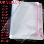 CLEAR CELLO BAGS CELLOPHANE SELF SEAL SWEET CARD CRAFT TRANSPARENT OPP  BAG