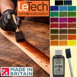 LeTech CraftLine Leather Waterbased Aniline Dye & Applicator Brush, VegTan stain