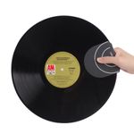 2PCS Vinyl Record Cleaning Mitt Felt Pad LP Care Protector Black or White