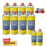 12 x BUTANE GAS BOTTLES CANISTERS FOR PORTABLE STOVES COOKERS GRILL HEATERS WEED