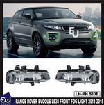 PAIR LED FRONT FOG LIGHT LAMP BLACK FIT FOR RANGE ROVER EVOQUE L538 2011-2015 UK