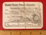 1939 GALLERY RESERVATION HC SEAVEY 76TH CONGRESS SENATOR TF GREEN RARE !!