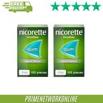2x Nicorette 2mg Nicotine Gum – Original Flavour (105 Pieces, Pack of 2) ⭐⭐⭐⭐⭐