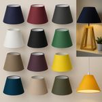 COTTON COOLIE LAMPSHADE CEILING LIGHT PENDANT TABLE LAMP SHADE 7 SIZES 40 COLOUR