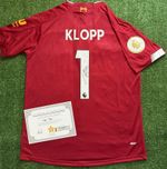 Jurgen Klopp Hand Signed Liverpool 19/20 Premier League Winners Shirt with COA