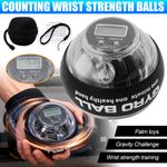Wrist Power Ball LCD Auto-Start Grip Gyro Ball Gyroscope Trainer Hand Muscle UK