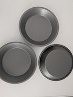 3 Pieces of Pie Baking Dish Grey 22CM (9Inch) Oven Baking - Durable and Reusable