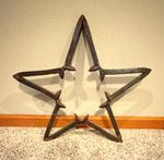Cast Iron Star-Shaped Trivet Decorative Metalware Cast Iron Star Trivet