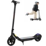 SPORTNOW Electric Scooter Lightweight E Scooter Kids Toys with LED Display Black