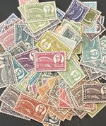 H.L. Lindquist/STAMPS Magazine Colour Chart Stamp Lot Appox. 161 Stamps