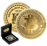 2023 Chad 1/1000 oz .999 Gold Bitcoin Coin Proof-Like Gift Set with Box & COA
