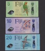 UNC Fiji $5 $10 $20 Dollars 2026 Flora & Fauna Polymer Series Mini-Set