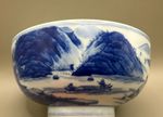 Chinese 20th Century Kangxi-Style Blue & White Bowl