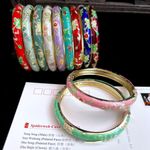 Bracelet Enamel Bracelet Fine Small Flower Ethnic Style Jewelry Handmade UK