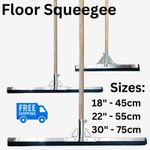 Floor Squeegee Large Wiper Foam Blade Handle Wide Wet Room Industrial Heavy Duty