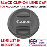 LENS CAP FITS Canon RF 16mm f/2.8 STM - FOR CANON 43MM FILTER THREAD - UK STCK
