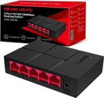 MERCUSYS MS105G 5-Port Desktop Ethernet Network Switch/Hub, 10/100/1000Mbps