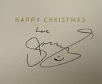 Sting Autograph Signed Christmas Card WaterAid Charity Rare