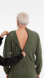 ComfortCure® Back-Zip Adaptive Jumpsuit Cotton Dementia Incontinence Care