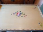 Vintage Shabby Chic Bargeware Hand Painted Fold Away Table