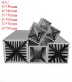 Transistor Heat Sink Powerful Tube Wind Tunnel Aluminum Heat Dissipation 1pc