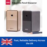 Helix Desktop Rotary Pencil Sharpeners - Metal Heavy Duty Body & Desk Clamp