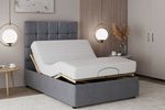 Mobility Electric Adjustable Comfort Bed With Cube Design Headboard and Mattress