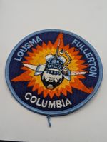 VINTAGE NASA COLUMBIA SPACE SHUTTLE MISSION PATCH/BADGE - LOUSMA FULLERTON