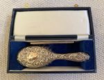 1994 Broadway & Co Sterling Silver Hairbrush & Comb Cased Dressing Table Set