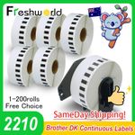1-200rolls Continuous Label DK-22210 29mm x 30.48m for Brother QL1050 QL1060 lot