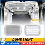 1 Pair Interior LED Dome Light Load Space Area For Ford Transit MK6 MK7 2000-14