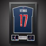 Vitinha Hand Signed And Framed Paris Saint-Germain Football Shirt £349