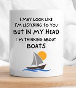 Boat Mug Funny Sailing Mug Skipper Gift Boats Boating Birthday Men Him Nautical