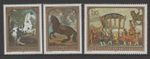 LIECHTENSTEIN 1978 Paintings Horses and Golden Carriage Design Set MNH $2.00