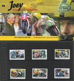 JOEY DUNLOP STAMPS & FOLDER  ISLE OF MAN MOTORCYCLE TT MOTORBIKES MNH 2001