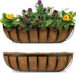 Bishop 62cm Garden Wall Planters For Outdoor Plants (Qty 2 Pieces)