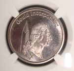 1977-1978 Pollock-5440 Gould Inc. Pattern Dollar - Nickel Plain Edge NGC MS64