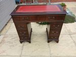 Small Ladies Twin Pedestal Desk.