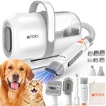 Pet Grooming Kit with Vacuum, Clippers,Suction 99% Pet Hair, 7 Proven Tools, Pro