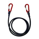 Heavy Duty 8mm Bungee Cord with Carabiner Hooks Elastic Tie Down Camping Kayak