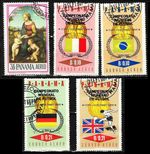 Panama 1966: World Cup, painting; Michel No. 875 + 881...884° (= airmail complete) (L769)