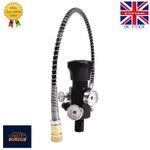 PCP/HPA Fill Station-Dual Gauges – M18×1.5 Inlet, 60 cm Hose, 300 Bar / 4500 PSI
