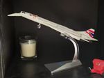 1:168 Concorde Aircraft Model Alloy Plane Sound Light Display Toy High Quality