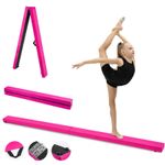 Foldable Gymnastics Balance Beam 7FT Training Beam Portable Kids Adult Home Gym