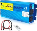 Cantonape Power Inverter Pure Sine Wave 1500 Watt DC 24V to AC 230V/240V