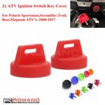 2x ATV 4Wheeler Ignition Switch Key Cover Fits Polaris Sportsman Scrambler Trail